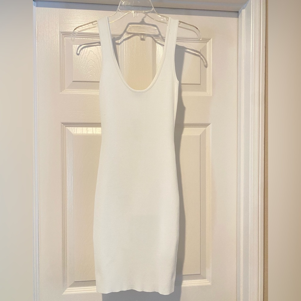 New summer white ribbed dress #summer#beach